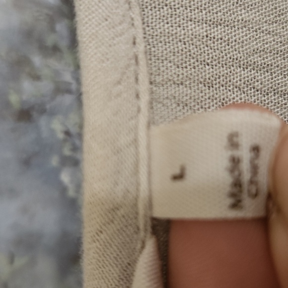 Soft Surroundings Size large Flowy Top With Open Bow Detail Lagenlook Coastal - Picture 5 of 12